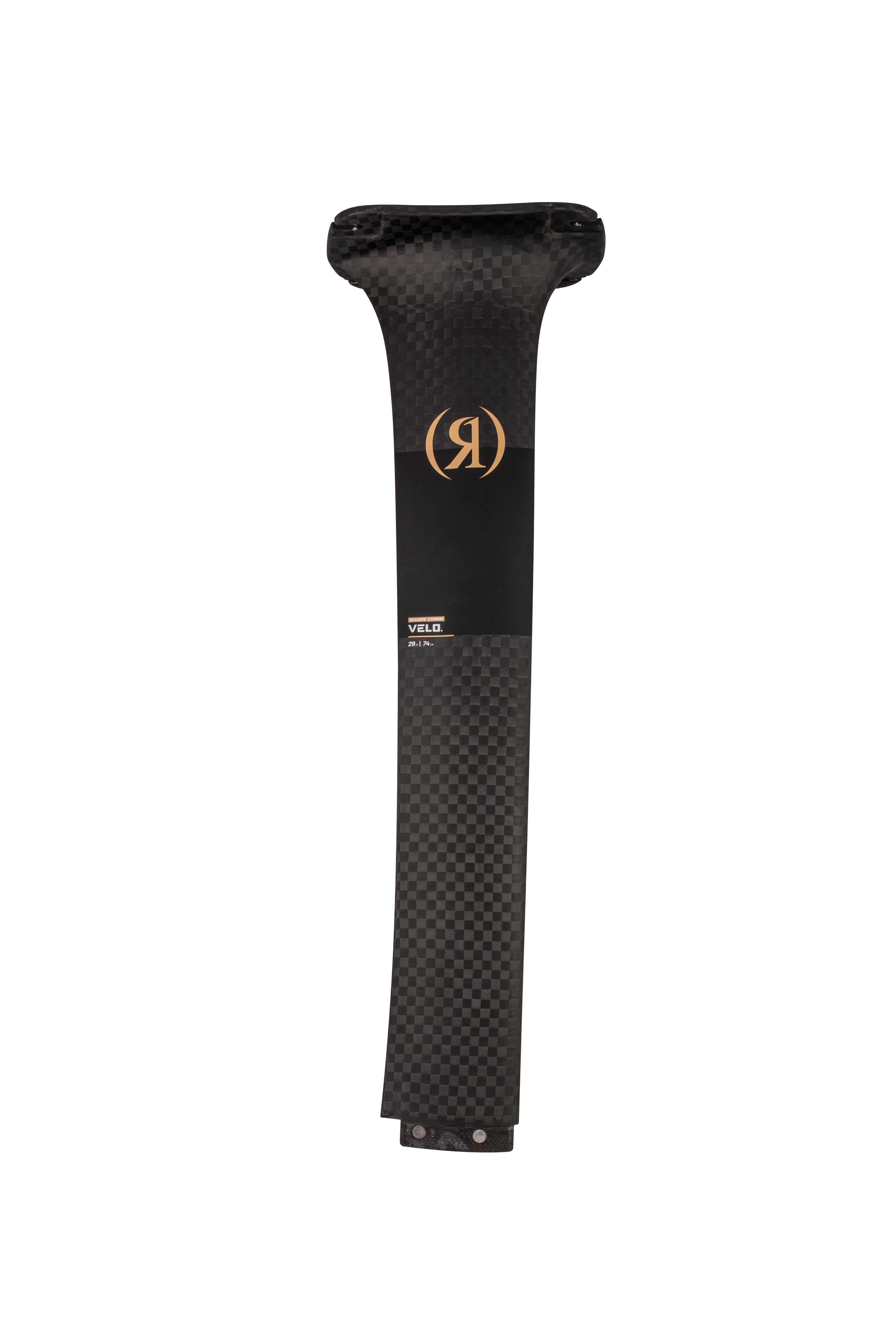 Velo Mast - Shadow Carbon - w/ Mast Top Plate - Midnight/Gold - 29in. / 74cm