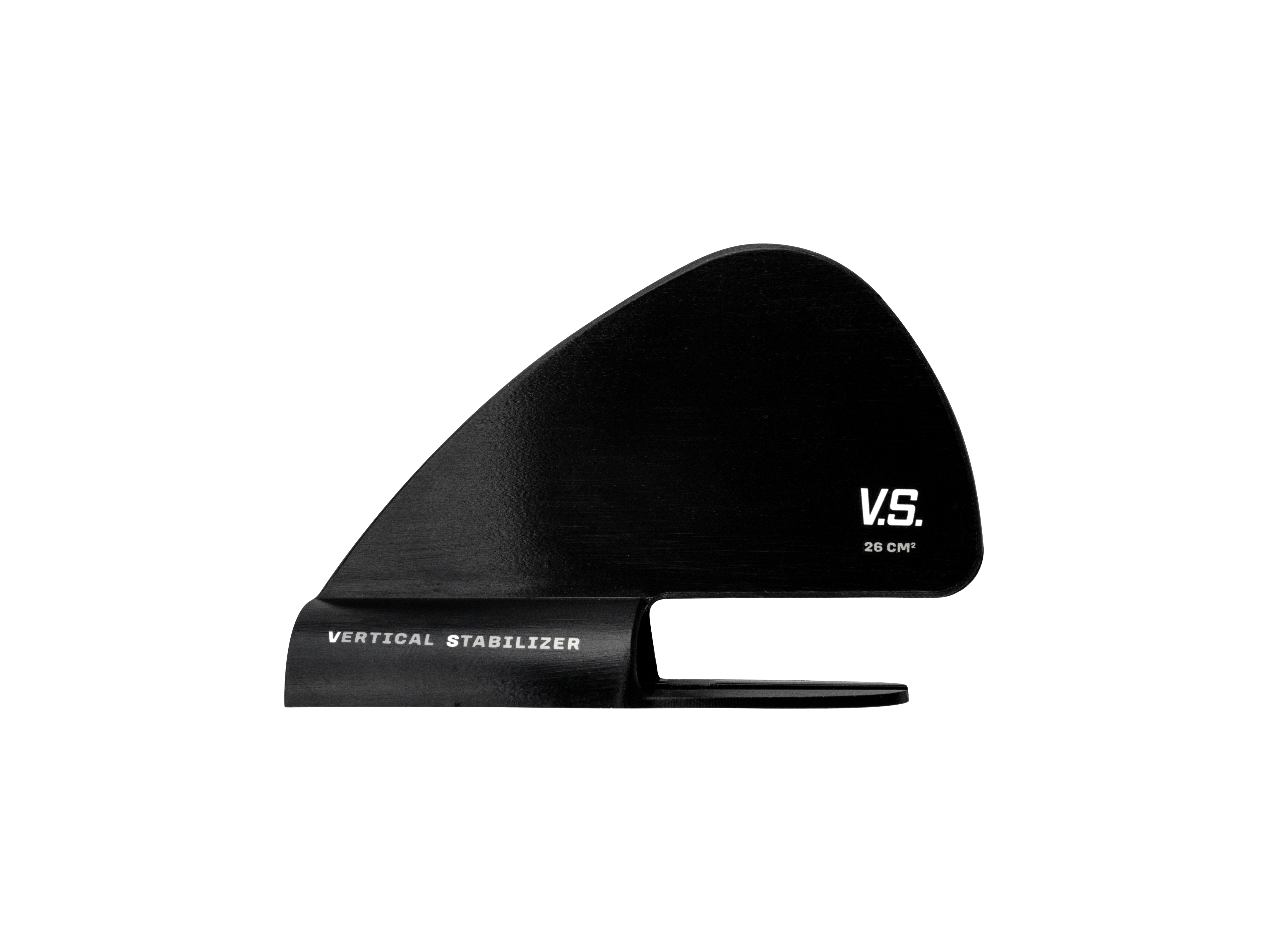 Vertical Stabilizer - Alloy - Black/White 26 cm