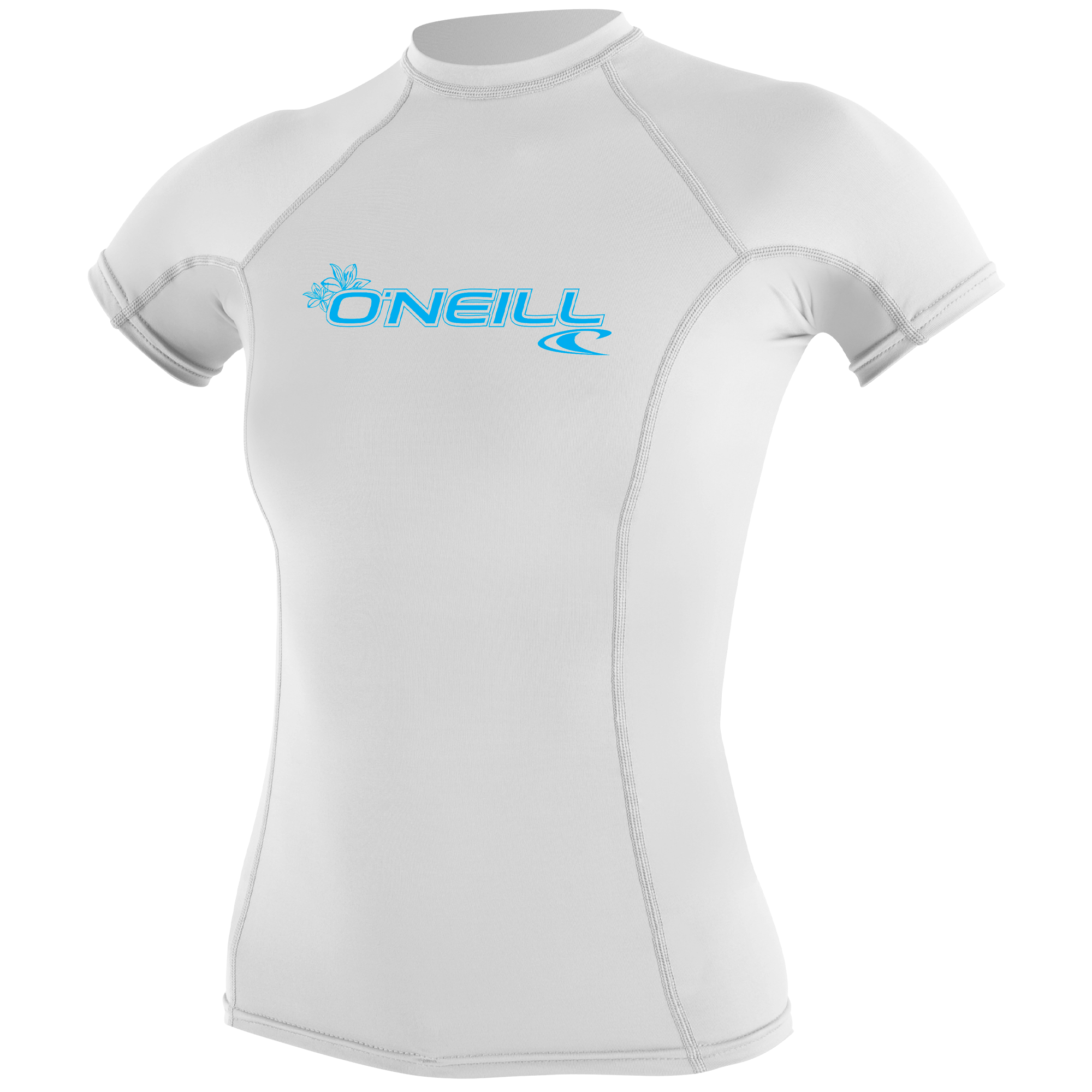 Wms Basic Skins S/S Rash Guard- WHI- Wms