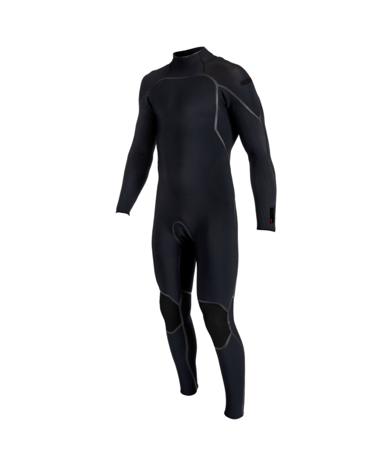 Hyperfreak Fire 4/3+ Back Zip Full- BLK/BLK- Men