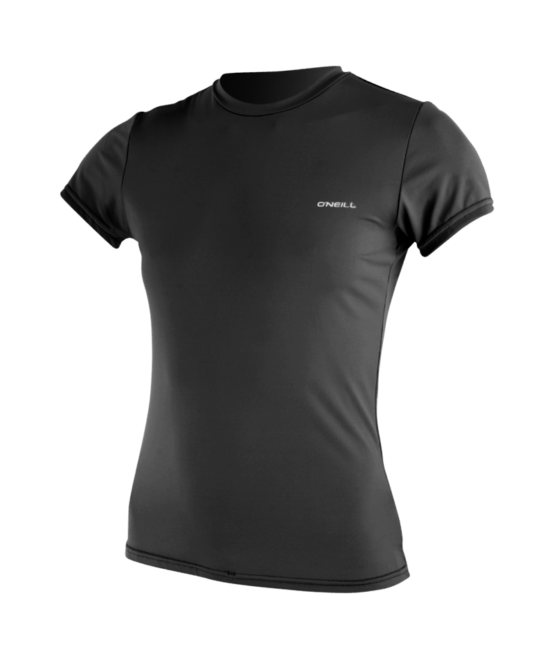 Wms Basic Skins S/S Sun Shirt- BLK- Wms