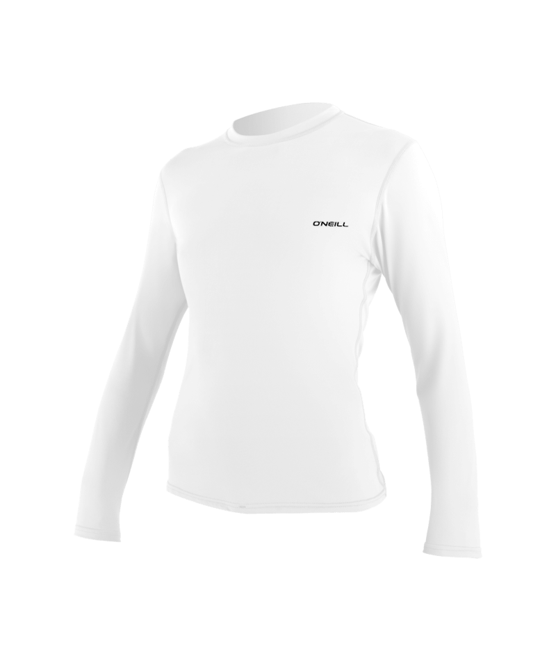 Wms Basic Skins L/S Sun Shirt- WHT- Wms