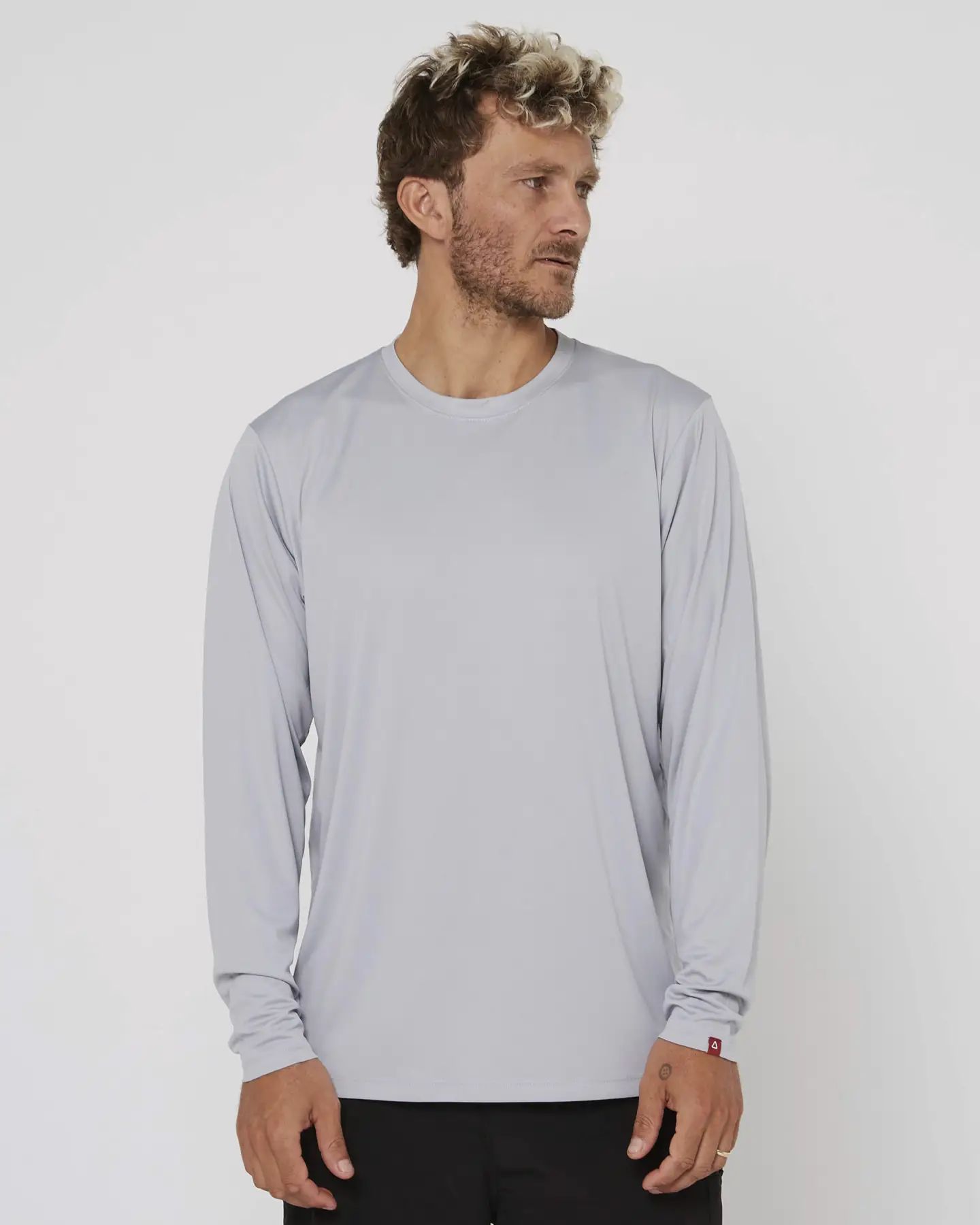 Unisex- Water Tee L/S- Light Grey