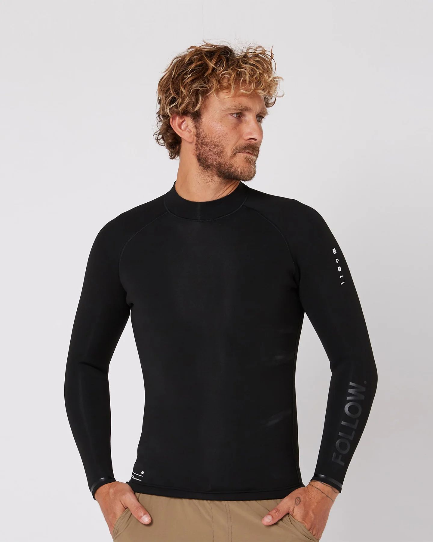 Unisex- P1 1mm Wetty Top- Black