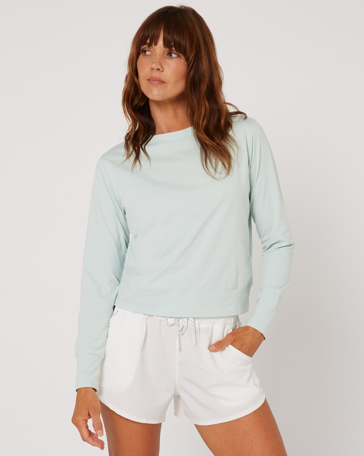 Women's- Elara Sun Tee L/S- Light Petina
