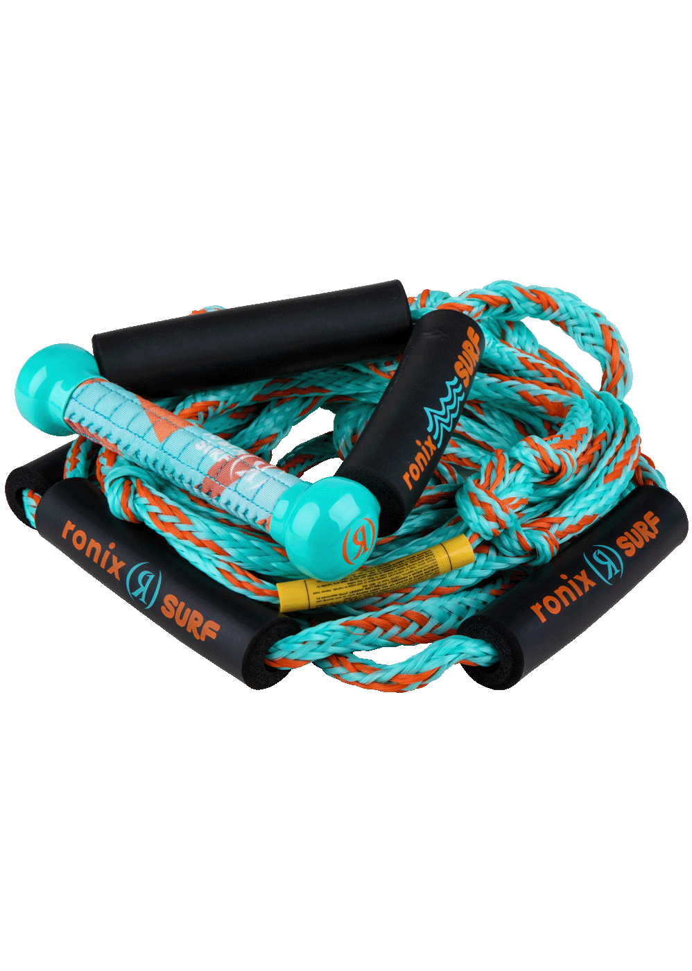 Kid’s Surf Rope w/8 in.&#160;Handle Lycra Grip - 25 ft 4-Sect. PE Rope - Aqua