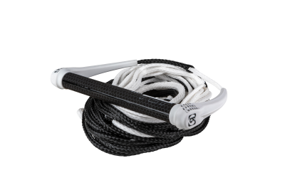 727 Combo - Hide Grip 13in. Handle w/ 72.5ft. 8-Sect. Rope - White/Black