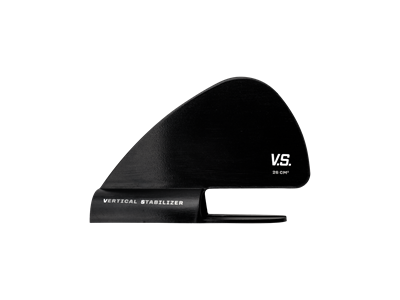 Vertical Stabilizer - Alloy - Black/White 26 cm