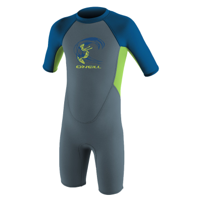 Toddler Reactor-2 2mm Back Zip S/S Spring - Boys- GRA- Toddler