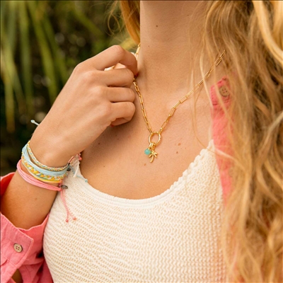 HARPER ROUND CHARM CHN CHOKER 5PK