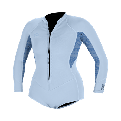 Wms Bahia 2/1 Front Zip L/S Short Spring- CHMBYBL- Wms