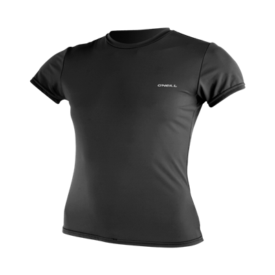 Wms Basic Skins S/S Sun Shirt- BLK- Wms