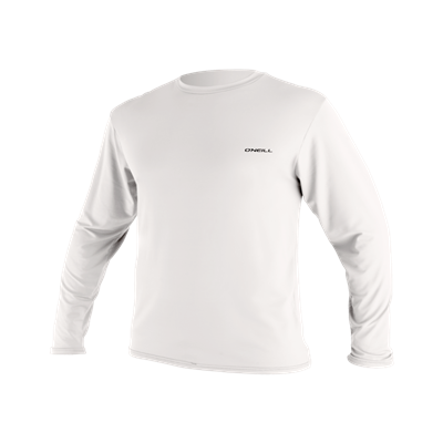 Basic Skins L/S Sun Shirt- WHT- Men