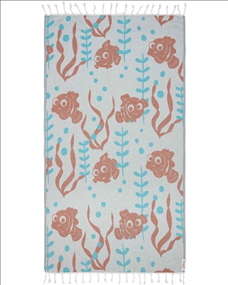 Nemo Seagrass  Kids Beach  Towel