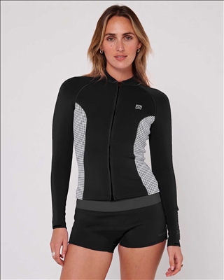 Women&amp;#39;s- Ladies FZ Wetty Top- Wetsuit Top- Black