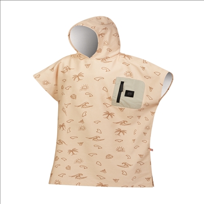 TECH POCKET PONCHO - FINS PRINT - DESIGN