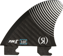 3.0 in. - Floating Fin-S 2.0 - Blueprint - Center Surf Fin - Carbon