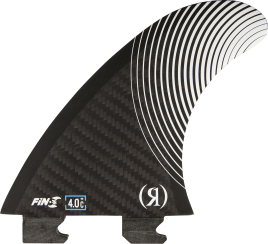 4.0 in. - Floating Fin-S 2.0 - Blueprint - Right Surf Fin - Carbon