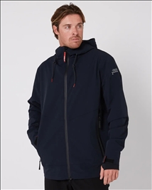 Unisex- 20K Rain  Zip Through- Black