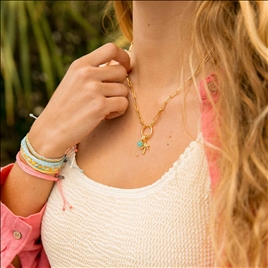 HARPER ROUND CHARM CHN CHOKER 5PK