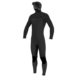 Hyperfreak 5/4+ Chest Zip w/Hood- BLK- Men