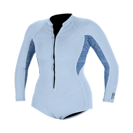 Wms Bahia 2/1 Front Zip L/S Short Spring- CHMBYBL- Wms