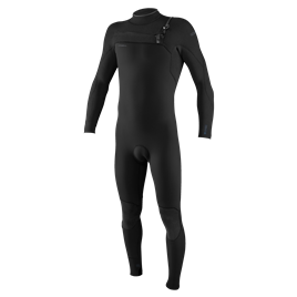 Hyperfreak Wind 4/3+ Chest Zip Full- BLACK/BLACK