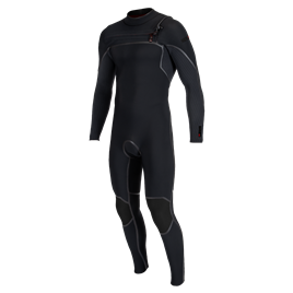 Hyperfreak Fire 5/4+ Chest Zip Full- BLK/BLK- Men