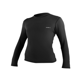 Wms Basic Skins L/S Sun Shirt- BLK- Wms