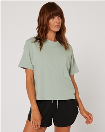 Women's- Rhea Oversized Tee- Light Petina