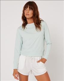 Women's- Elara Sun Tee L/S- Light Petina
