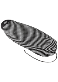 Surf Sock - Round Nose - Black / White - Up To 4&#39;4