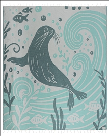 BEACH TOWELS - CLAWDIA - X-LARGE
