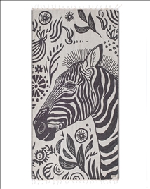 BEACH TOWELS - ZIZZY THE ZEBRA