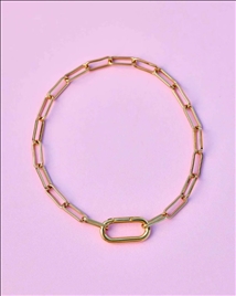 HARPER OVAL CHARM CHAIN BRC 5PK