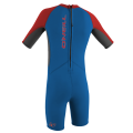 Toddler Reactor-2 2mm Back Zip S/S Spring - Boys- OCN/GRA/RED