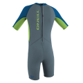 Toddler Reactor-2 2mm Back Zip S/S Spring - Boys- GRA- Toddler
