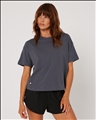 Women&amp;#39;s- Rhea Oversized Tee- Charcoal
