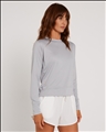 Women&amp;#39;s- Elara Sun Tee L/S- Light Grey