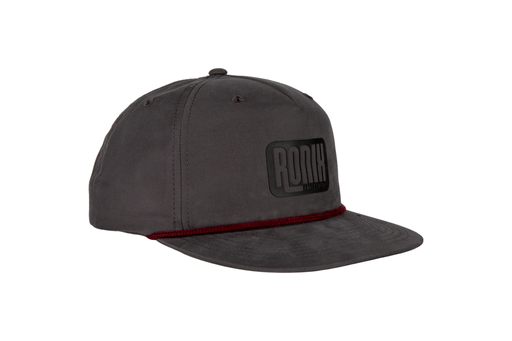 Genisis - 5-Panel W/ Rope Hat - Snapback - Charcoal / Maroon