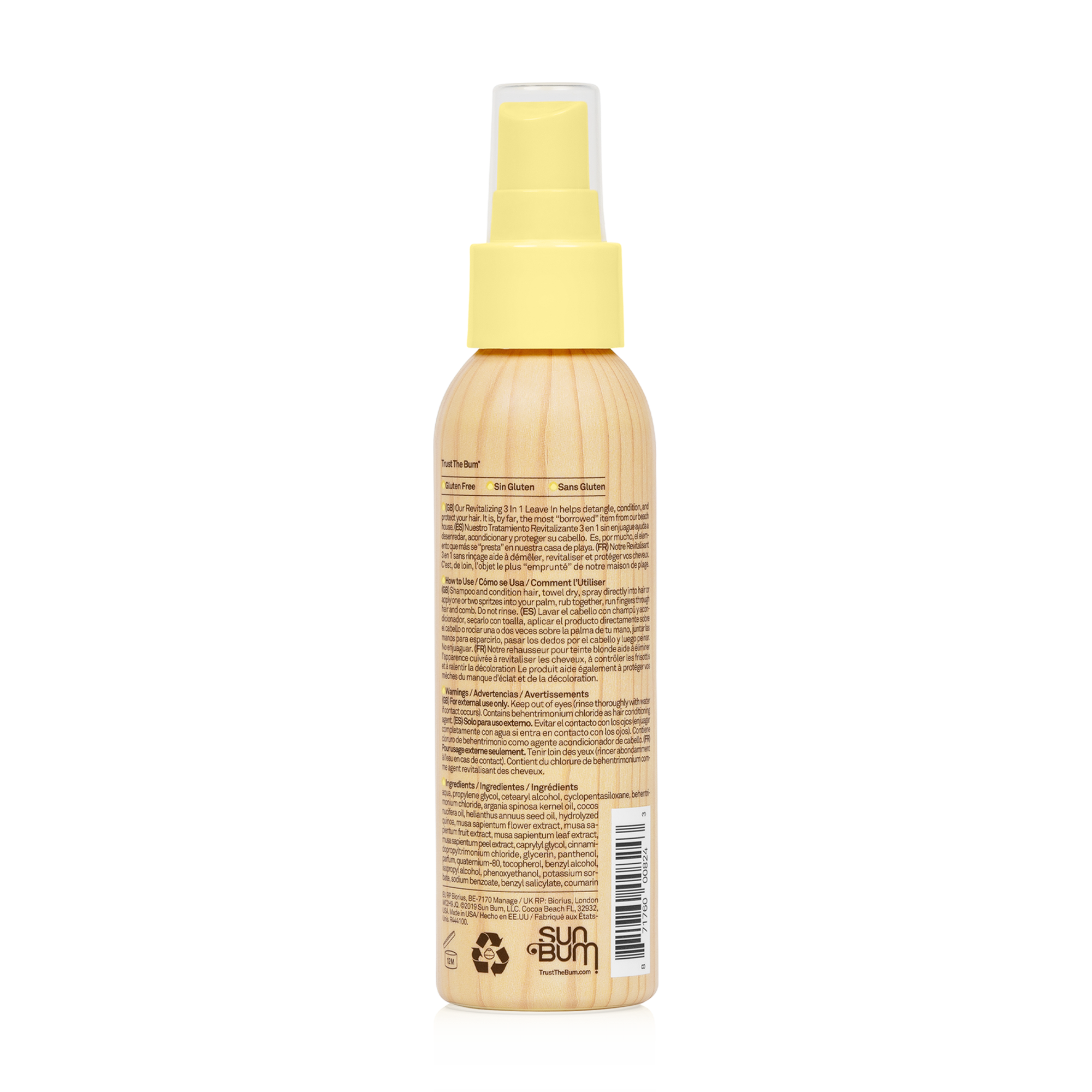 Sun Bum Revitalizing 3 In 1 Leave In Conditioner 118 mL / 4 FL OZ