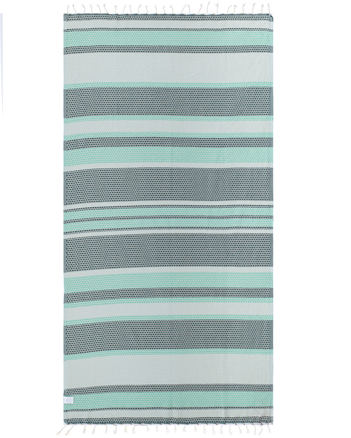 BEACH TOWELS - JADE DOBBY STRIPE